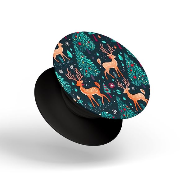 PopSockets Christmas Trees Deer Xmas for Phone Women Swappable Base PopGrip - Picture 6 of 13